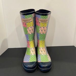 Vineyard Vines Rain Boots size 10